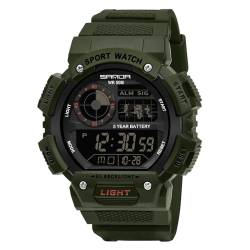 findtime Sportuhren Digitaluhr für Herren Militär Uhren Digital Uhr Outdoor Tactical Watches for Men für Jungen Herrenuhren Armbanduhren Herren mit Weichem Gummiarmband und LED-Leuchtdisplay von findtime