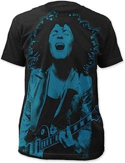 T.Rex-Marc Bolan All Over Front-2X Subway Print Black T-Shirt von fiu