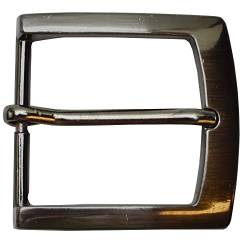 flevado Gürtelschnalle silber Buckle Metall Dornschließe für Gürtel mit 4 cm Breite von flevado