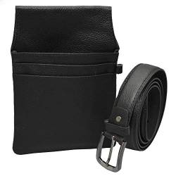 flevado Kellner Gürtel Unisex mit Colt, Halfter, Holster für den Gastrobereich Gürtellänge ist zu wählen! (115 cm, Büffellder) von flevado