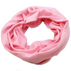 flevado Mund und Gesichtsschal Multifunktionstuch Halstuch Kopftuch Schal Schlauchtuch in verschiedenen Farben Multiscarf (rosa) von flevado