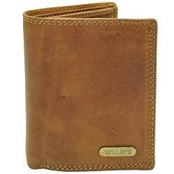 flevado Vintage Vollleder Herren Brieftasche Geldbörse mit RFID Schutz (braun) von flevado