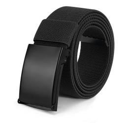 flintronic Gürtel Nylon Canvas Belt, Canvasgürtel, Verstellbarer Nylon Stoffgürtel mit Schnellverschluss, Schneller Pass durch die Flughafensicherheit-125 cm von flintronic