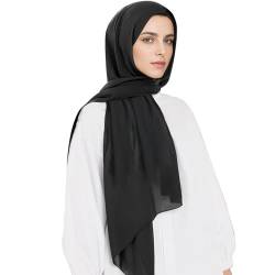 flintronic Hijab Kopftuch Damen muslimisch, Kopftuch Schal aus Leicht Stoff, Muslim Kleid Türkisch Premium Gebetskopftuch, Türkische Premium Qualität von flintronic