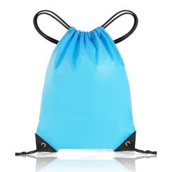 flintronic Kordelzugbeutel, PE-Beutel Kordelzug Turnbeutel, Große Kapazität Kordelzug Sporttasche, Wasserdichter Schwimmbeutel Kordelzug Rucksack für Sport, Strand, Reisen, Gym – Unisex von flintronic