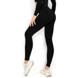 flintronic Leggings Damen High Waist, Damen Gym Leggings, Blickdicht Leggins mit Bauchkontrolle, Elastische Bauchweg Hosen, Scrunch Butt Leggings Damen, für Sport Yoga Fitness von flintronic