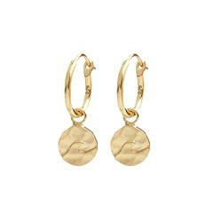 float Damen Ohrringe Welle aus 925 Sterling Silber und 18k vergoldet in Geschenkverpackung von float