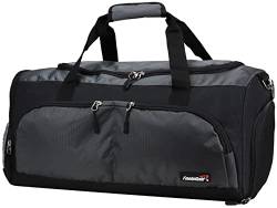 foolsGold Große Sporttasche, Reisetasche, schwarz / grau, Reisetasche von foolsGold
