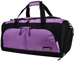 foolsGold Große Sporttasche, schwarz/violett, Reisetasche von foolsGold