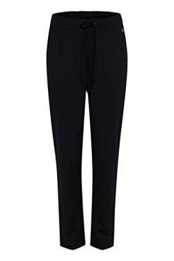 fransa 20605622 Damen Stoffhose Chinohose Sweatpants Relaxhose mit Stretch und Kordeln Regular Fit, Größe:XL, Farbe:(NOOS) Black (60096) von fransa