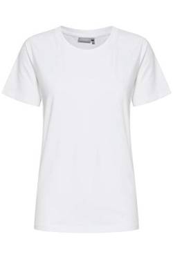 fransa Damen Shirt T-Shirt Basic 20605388, Größe:L, Farbe:White (60002) von fransa