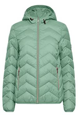 fransa FRBAPADDING Damen Steppjacke Übergangsjacke Jacke Kapuze mit Gummizug leicht gefüttert, Größe:L, Farbe:Malachite Green (165917) von fransa