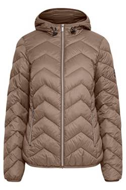 fransa FRBAPADDING Damen Steppjacke Übergangsjacke Jacke Kapuze mit Gummizug leicht gefüttert, Größe:S, Farbe:Pine Bark (171410) von fransa