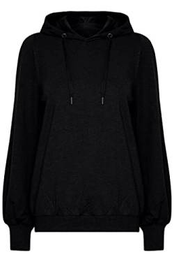 fransa FRBESWEAT Damen Sweatshirt Kapuzenpullover Hoodie Pullover mit Kapuze, Größe:L, Farbe:Black (200113) von fransa