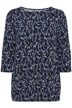fransa FREMFLORAL 1-20610109 Damen Bluse, Größe:L, Farbe:Navy Blazer Mix AOP A (201464) von fransa
