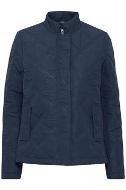 fransa FRFAY JA 2 Damen Übergangsjacke Steppjacke Jacke leicht wattiert Stehkragen 100% Polyester regular fit, Größe:L, Farbe:Navy Blazer (193923) von fransa