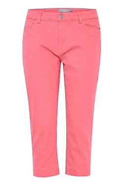 fransa FRFOTWILL 3 Capri Pants Damen Cargo Hose mit Gürtelschlaufen Tight-Fit, Größe:34, Farbe:Camellia Rose (171930) von fransa