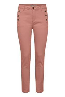 fransa FRMAX PA 1 Damen Hose Stoffhose mit Stretch-Anteil Tight-Fit, Größe:40, Farbe:Ash Rose (171514) von fransa