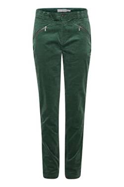 fransa FRTean Damen Hose Stoffhose Cordhose mit Stretch Tokyo Tight Fit Mid Waist, Größe:36, Farbe:Jungle Green (195914) von fransa