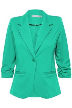 fransa FRZablazer Damen Blazer Kurzblazer Jacke mit Stretch Geraffte Ärmel mit Taschen, Größe:M, Farbe:Holly Green (165932) von fransa