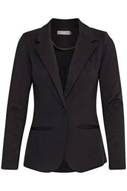 fransa FRZablazer Damen Blazer Kurzblazer Jacke mit Stretch Lange Ärmel mit Taschen, Größe:L, Farbe:(NOOS) Black (60096) von fransa