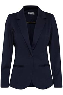 fransa FRZablazer Damen Blazer Kurzblazer Jacke mit Stretch Lange Ärmel mit Taschen, Größe:L, Farbe:(NOOS) Dark Peacoat (60468) von fransa