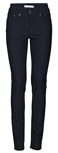 fransa FRZalin Damen Hose Stoffhose Jeans Pant 5-Pocket mit Stretch Slim Fit, Größe:42, Farbe:(NOOS) Dark Peacoat (60468) von fransa