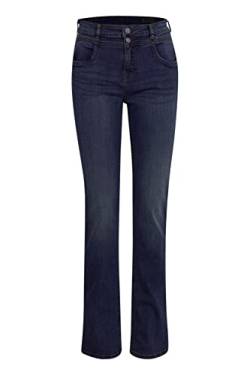 fransa FRZomal Damen Jeanshose Denim Hose 5-Pocket mit Stretch Rome Regular Fit, Größe:46, Farbe:(NOOS) Indigo Blue Denim (68820) von fransa