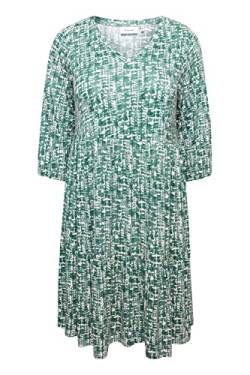 fransa Plus Size Selection - FPDINA DR 2 - Dress - 20611078, Größe:54/56, Farbe:Dark Forest Mix (201367) von fransa