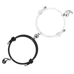 free-space Bester Freund Magnetarmbänder für 2 passende Yin Yang Beziehung Attraktion für Freundschaft Freund Freundin (Yinyang2) von free-space