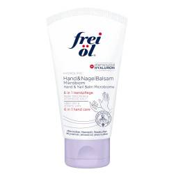 frei öl Hydrolipid Hand & NagelBalsam Mikrobiom, 6 in 1-Wirkung, Pflege für extrem trockene und sensible Hände, mit pharmazeutischem Hyaluron, Handcreme, vegan, 75 ml von frei öl