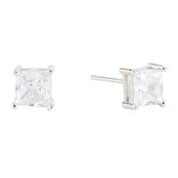 Fremskre Ohrringe Silber 925 Quadratische Cubic Zirkonia Leichte Ohrstecker Ohrringe Damen von fremskre