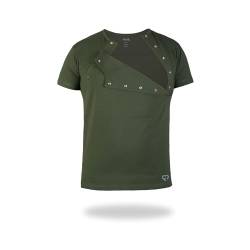 Känguru T-Shirt Baby für Herren Haut-zu-Haut Kontakt Kleidung (Khaki, L) von fun2bemum