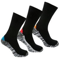 Wandersocken Trekkingsocken mit mittelstarker Polsterung Coolmax funktionsocken sport socken damen outdoor socken herren (Beutel, 3 Paar) von gabriel najdorf