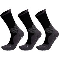 Wandersocken Trekkingsocken mit mittelstarker Polsterung Coolmax funktionsocken sport socken damen outdoor socken herren funtionsocken (Beutel, 3 PAAR) von gabriel najdorf