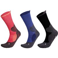 Wandersocken Trekkingsocken mit mittelstarker Polsterung Coolmax funktionsocken sport socken damen outdoor socken herren funtionsocken (Beutel, 3 Paar) von gabriel najdorf