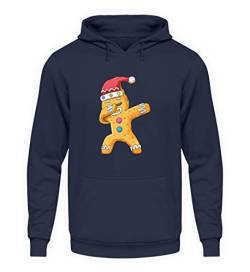 Dabbing Lebkuchenmann Dab Weihnachtsgebäck Lebkuchen Pulli Weihnachten - Unisex Kapuzenpullover Hoodie -XL-Oxford Navy von generisch