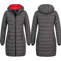 Geographical Norway Steppjacke Damen Winter Jacke Stepp Mantel Lange Steppjacke Winter Parka Outdoor von geographical norway