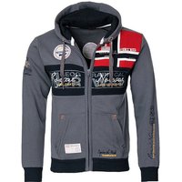 Geographical Norway Sweatjacke Sweatjacke Sweater Sweat Shirt Hoodie Übergangs Jacke Frühlings Jacke von geographical norway