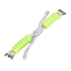 Strickarmband, Ersatzarmband, Farbblockierend, Dehnbar, Atmungsaktiv, Zum Laufen (Grau Grün) von gernie