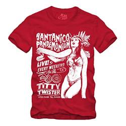 Santanico Pandemonium - T-Shirt Titty Twister from Dusk Till Dawn (Rot, L) von gestofft