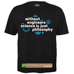 10 Stages of Debugging - Herren T-Shirt für Geeks mit Spruch Motiv aus Bio-Baumwolle Kurzarm Rundhals Ausschnitt, Größe L von getDigital