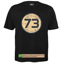 73 Sheldon - Herren T-Shirt für Geeks mit Spruch Motiv aus Bio-Baumwolle Kurzarm Rundhals Ausschnitt, Größe 3XL von getDigital