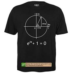 Einheitskreis - Herren T-Shirt für Geeks mit Spruch Motiv aus Bio-Baumwolle Kurzarm Rundhals Ausschnitt, Größe M von getDigital