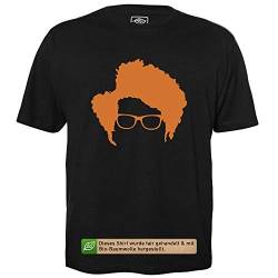 IT-Afro - Herren T-Shirt für Geeks mit Spruch Motiv aus Bio-Baumwolle Kurzarm Rundhals Ausschnitt, Größe 3XL von getDigital
