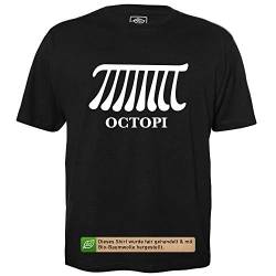 Octopi - Herren T-Shirt für Geeks mit Spruch Motiv aus Bio-Baumwolle Kurzarm Rundhals Ausschnitt, Größe M von getDigital