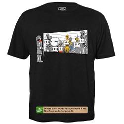 These Are not The Droids You Are Looking for - Herren T-Shirt für Geeks mit Spruch Motiv aus Bio-Baumwolle Kurzarm Rundhals Ausschnitt, Größe XXL von getDigital