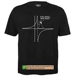 You Shall Not Pass Graph - Herren T-Shirt für Geeks mit Spruch Motiv aus Bio-Baumwolle Kurzarm Rundhals Ausschnitt, Größe 3XL von getDigital