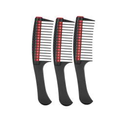 Entspannungsrollenkamm Haarfarbe Kamm Salon Friseur integriertes Haarrollen Anti -Spleißen Kamm 3pcs Entspannungsrollenkamm von ggtuyt