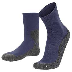 Laufsocken mit Polsterung - Running & Fitness Socks I Socken zum Laufen & Joggen für Herren und Damen I 1xPaar I navy I Größe 39-41 von gipfelsport